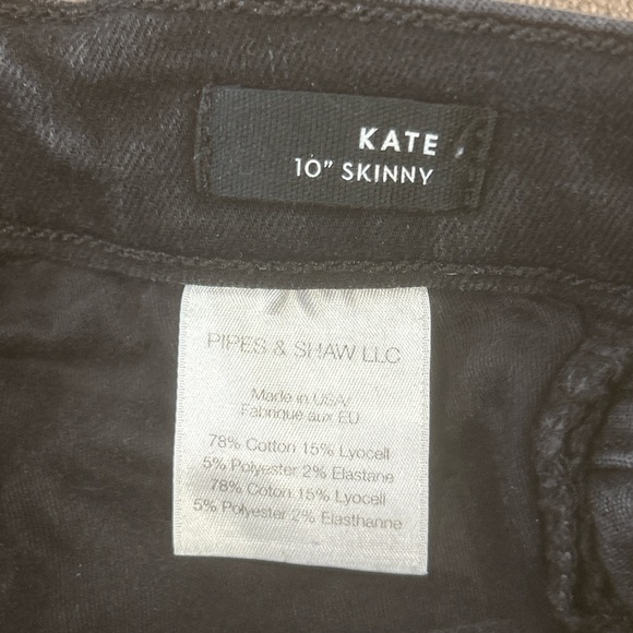 Veronica Beard Kate 10” Skinny Jeans Black Raven Wash women’s Size 24 Stretch - Picture 5 of 12